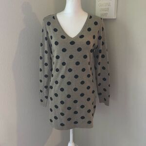 Young Threads Polka Dot V-Neck Sweater